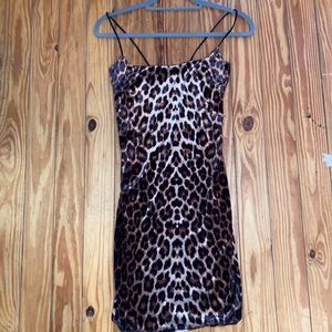 Nasty gal Cheetah print mini dress